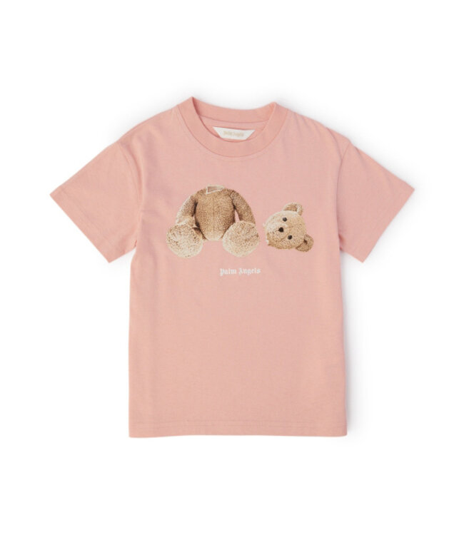 Palm Angels  Palm Angels Bear T-Shirt Pink Brown PGAA002C99JER0033060