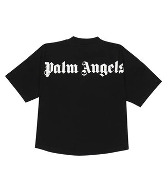 Palm Angels  Palm Angels Classic Overlogo T-Shirt Black White PGAA001C99JER0011001