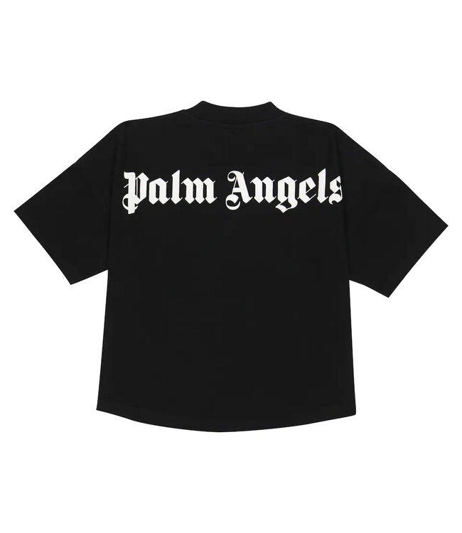 Palm Angels  Palm Angels Classic Overlogo T-Shirt Black White PGAA001C99JER0011001