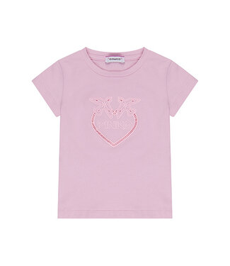 Pinko Pinko Stretch Jersey T-Shirt Baby Pink S4PIBGTH104_042