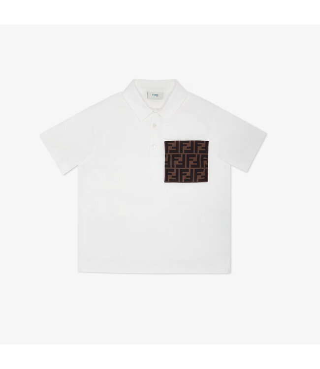 Fendi Fendi T-Shirt Mas Jersey Tinto Gesso JMI399_7AJ_F0TU9