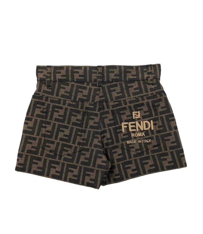 Fendi Fendi Shorts FF Canvas Zucca JFF323_AQTK_F15B6