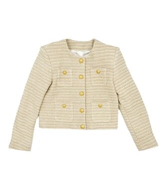 Balmain Balmain Suit Jacket Cream Gold BU2B84