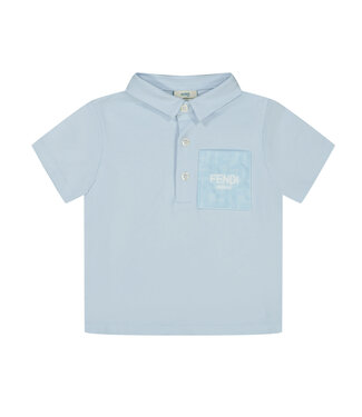 Fendi Fendi Polo Azzurro Baby BMI242_ST8_F19J4