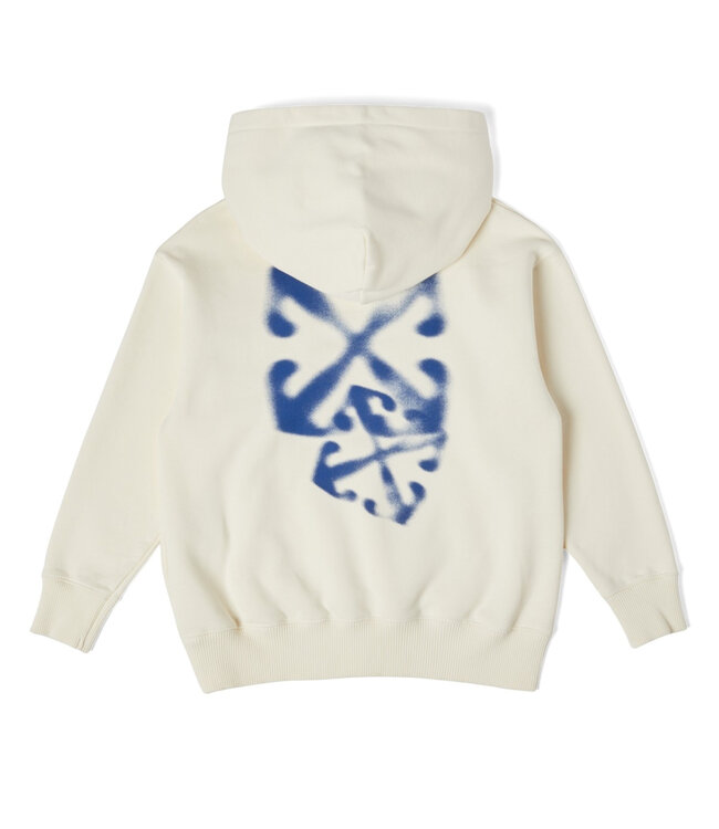 OFF-WHITE Off-White Arrow Faded Hoodie Off White – Blue OBBB001F24FLE0010345