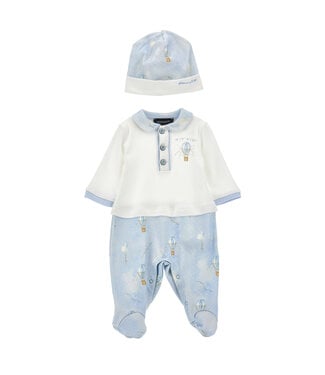 Monnalisa Monnalisa Babypak + Mutsje wolk