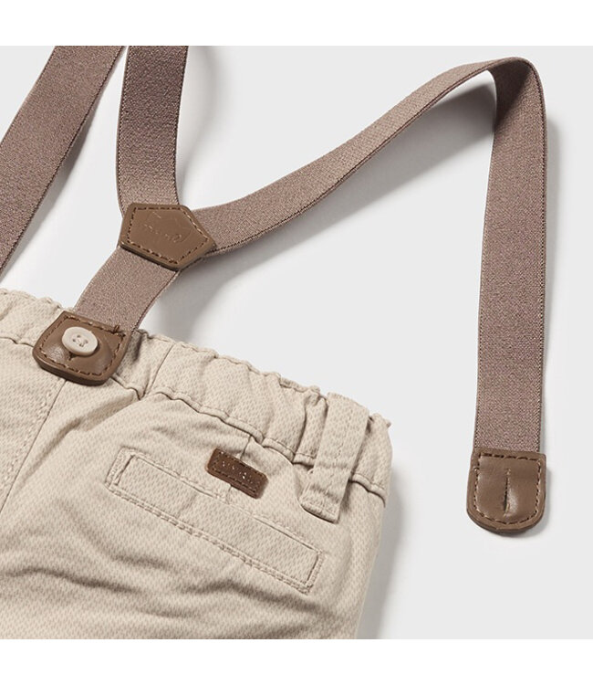 Mayoral Mayoral Long Trousers with Suspenders Walnut 2.521_062