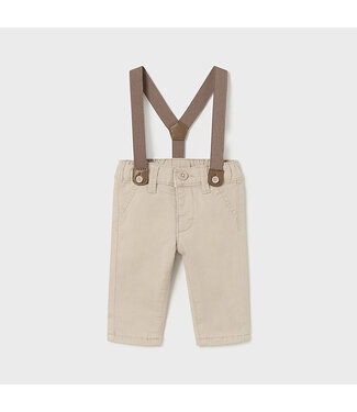 Mayoral Mayoral Long Trousers with Suspenders Walnut 2.521_062