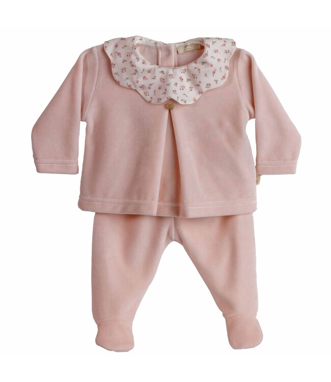 Baby Gi Baby Gi FLORAL BABYGROW PEACH PINK FLO55G_L033.FR