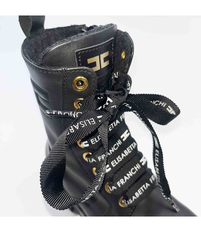 Elisabetta Franchi Lace-up Bootie Black F4A5-E0173-1631999-