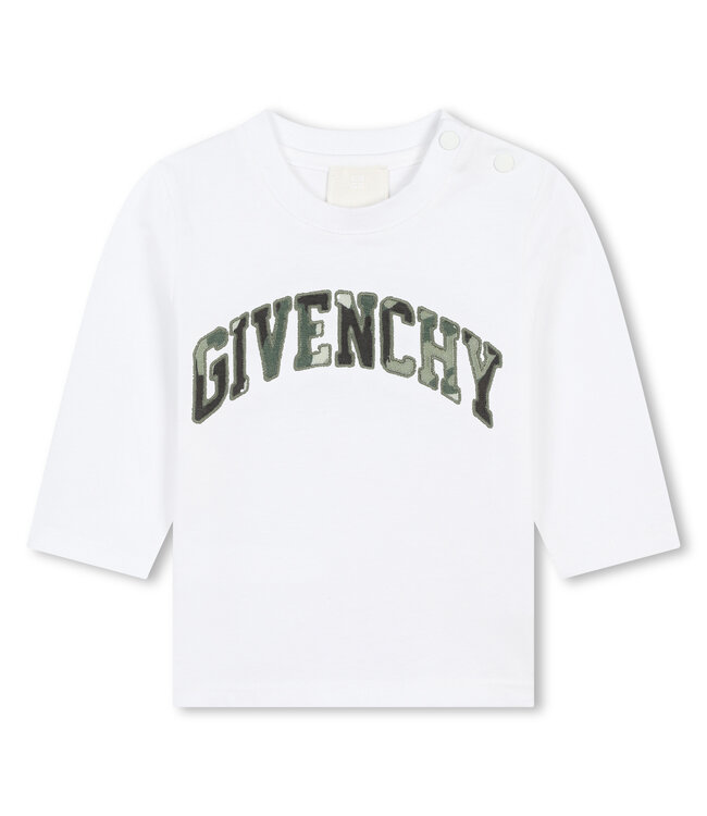 Givenchy Givenchy T-shirt lange mouwen wit H30478