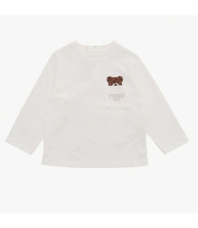 Fendi Fendi T-shirt White BUI085_ST8_F0TU9