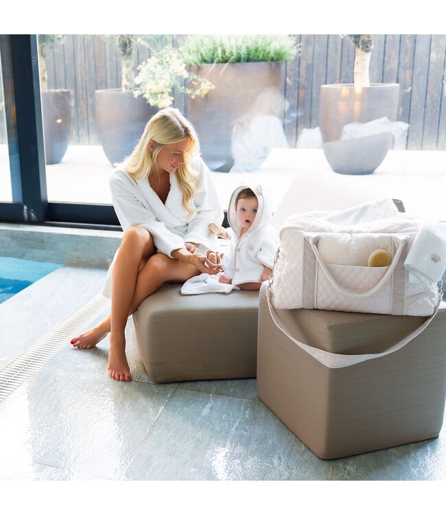 First SISA / ALIKA bathrobe poncho White Beige