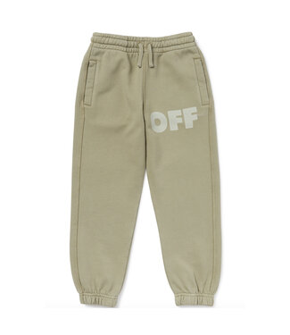 OFF-WHITE GARMENT DYED SWEATPANT KAKI - LIGHT GREY