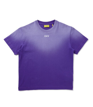 OFF-WHITE OFF STAMP CL TEE S/S BLEACH PURPLE - WHI
