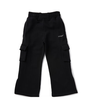 OFF-WHITE CARGO BOOKISH SWEATPANT BLACK - SILVER