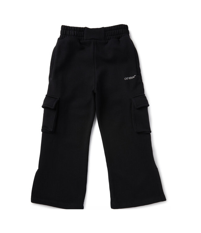 OFF-WHITE CARGO BOOKISH SWEATPANT BLACK - SILVER