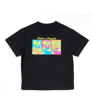PA TRIPLE POP PALMS REG. TEE BLACK GREEN