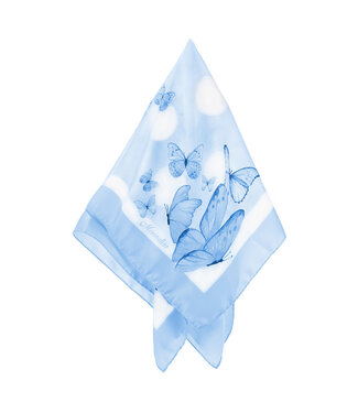 Monnalisa Sjaal blauw met vlinders