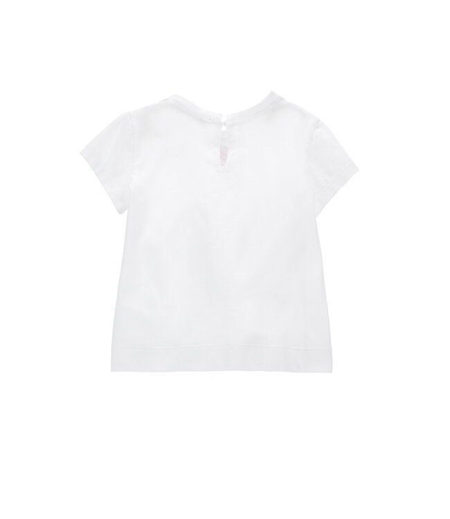 Monnalisa T-SHIRT COLLAR ROSES JERS