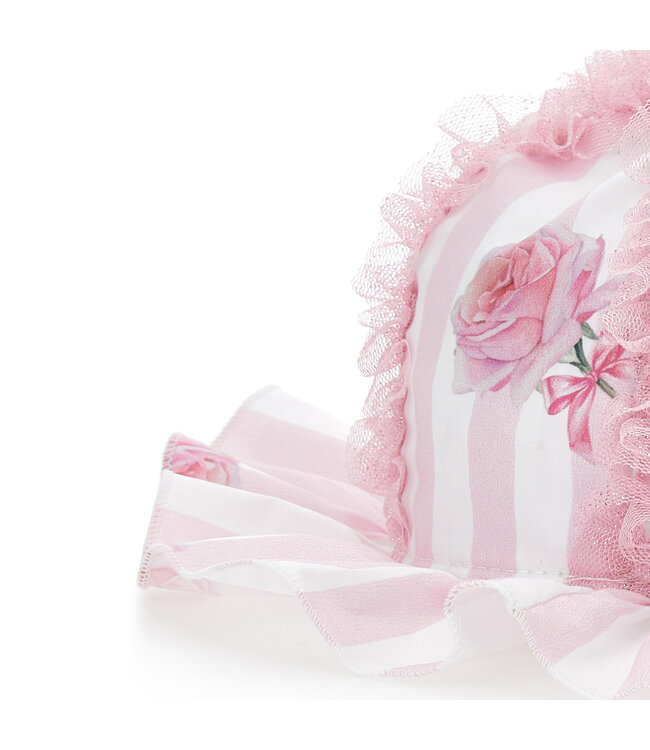 Monnalisa CAPPELLO RIGA E ROSE RASA