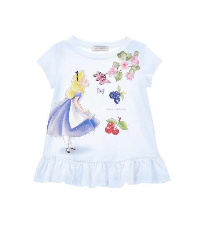 Monnalisa MAXI T-SHIRT CON GALA JER