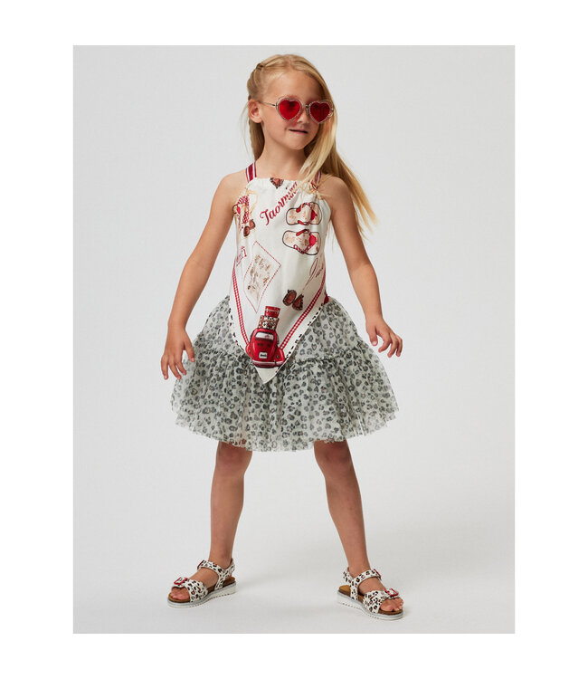 Monnalisa GONNA TUTÙ LEOPARD TULLE