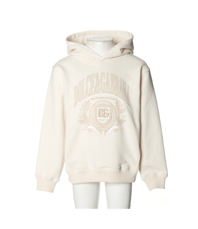 Dolce & Gabbana Hooded Sweatshirt Cream