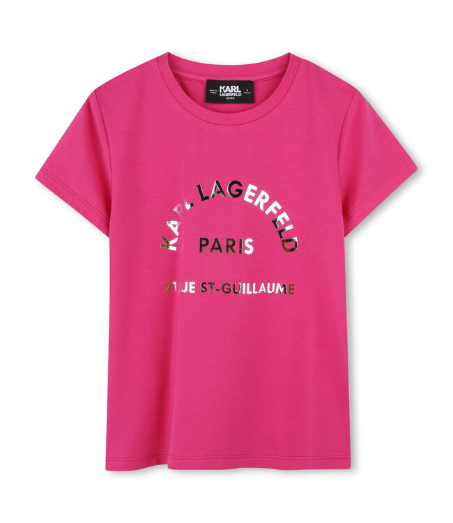 Karl Lagerfeld T-SHIRT KORTE MOUWEN FUCHSIA Z30447