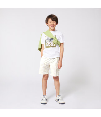 BOSS T-SHIRT KORTE MOUWEN DONKERGROEN J52032