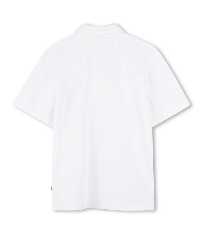 BOSS POLO MET KORTE MOUWEN WIT J52017