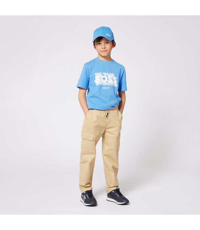 BOSS T-SHIRT KORTE MOUWEN MARINE J52046