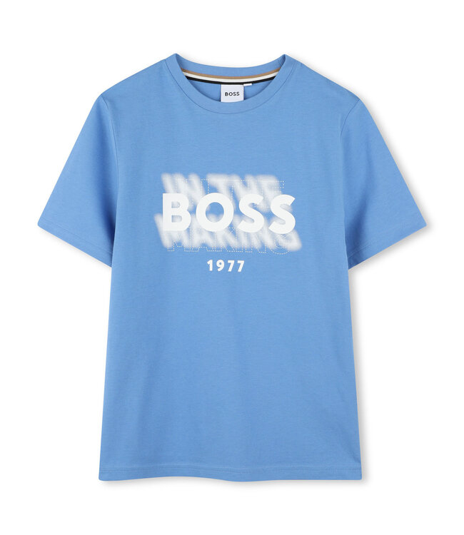BOSS T-SHIRT KORTE MOUWEN MARINE J52046