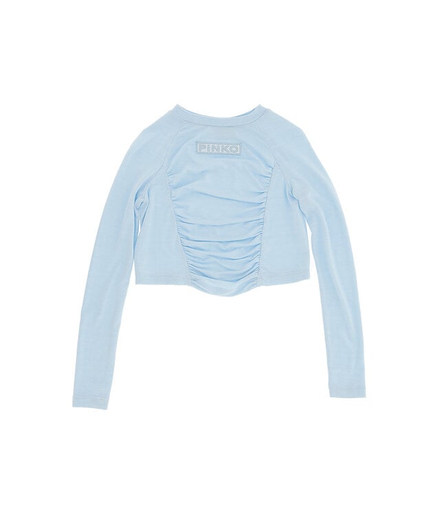 Pinko T-SHIRT IN VISCOSA CON RICAMO CRISTALLO