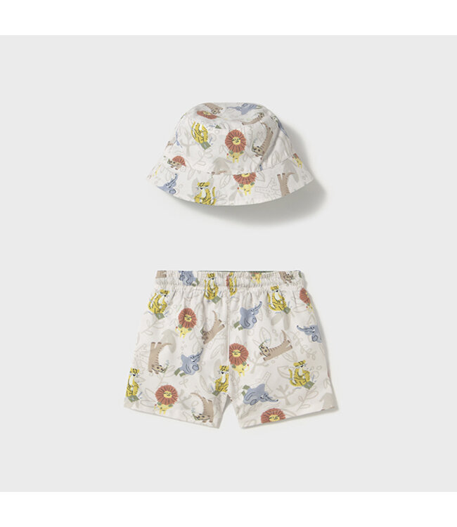 Mayoral Swim shorts w/ bucket hat
