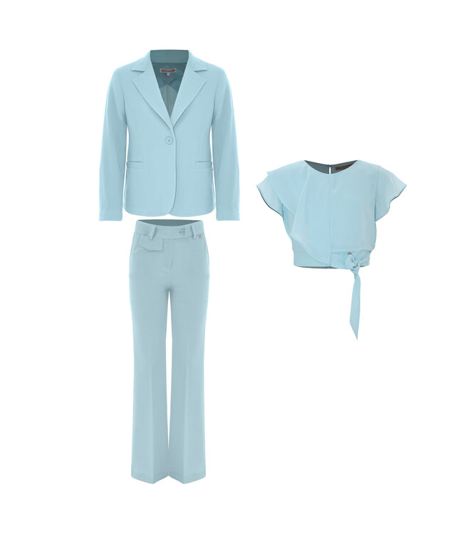Kocca GIACCA + PANTALONE + TOP[ACQUA MARINA]