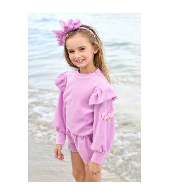 Angels Face BIJOU CRYSTAL VELOUR SET ORCHID PINK