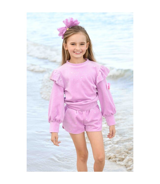 Angels Face BIJOU CRYSTAL VELOUR SET ORCHID PINK