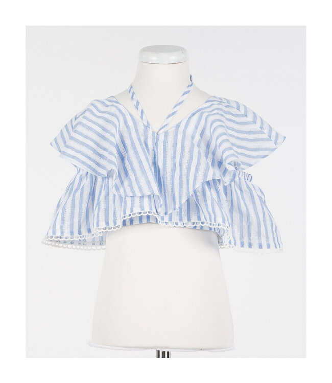 Twinset TOP RIGA PAPER BLUE/ICE 251GJ2471