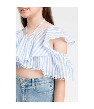 Twinset TOP RIGA PAPER BLUE/ICE 251GJ2471