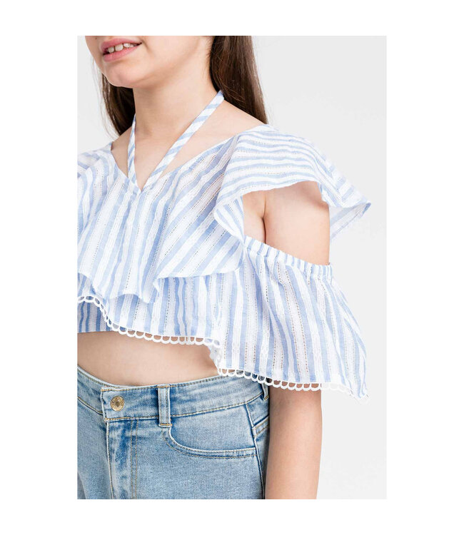 Twinset TOP RIGA PAPER BLUE/ICE 251GJ2471