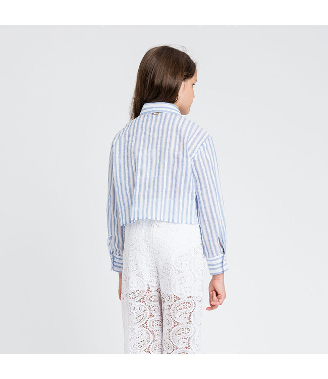 Twinset CAMICIA RIGA PAPER BLUE/ICE 251GJ2472