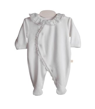 Baby Gi COTTON BABYGROW W/ LACE WHITE RND53M_I00.V00