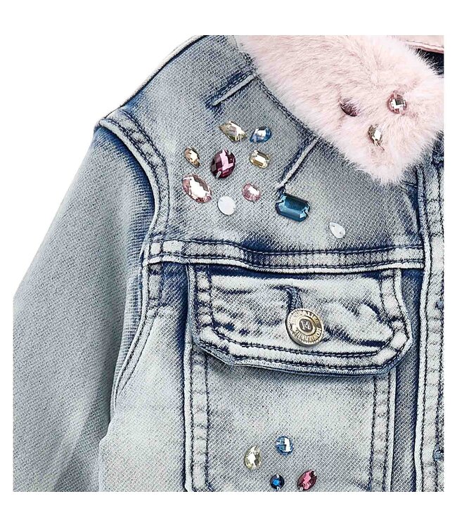 Monnalisa GIACCHINO COLLO PELLICCIA Stone Bleach