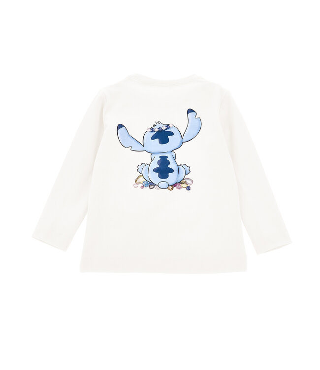 Monnalisa T-SHIRT REGULAR C/STAMPA Panna