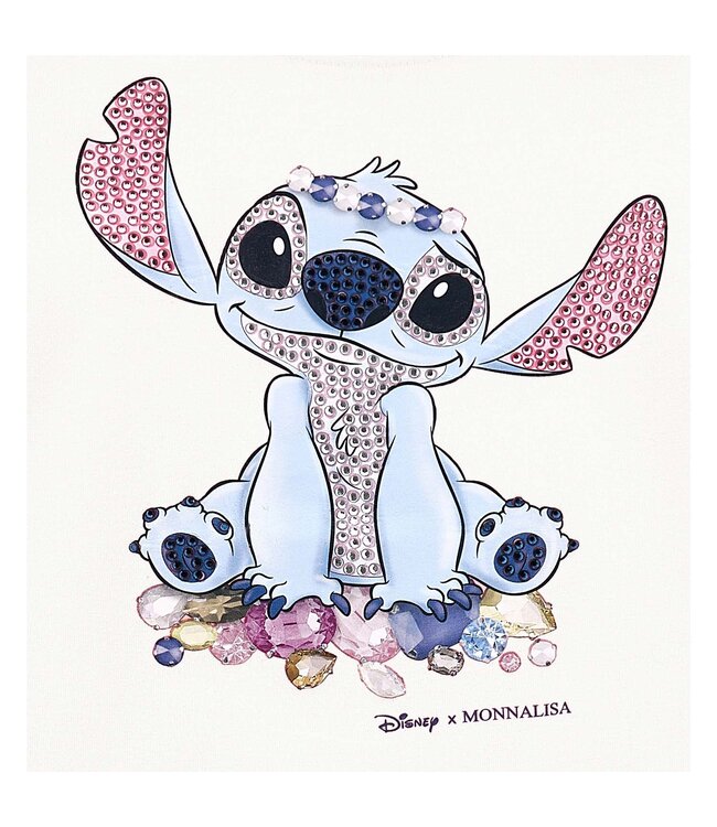 Monnalisa T-SHIRT REGULAR C/STAMPA Panna