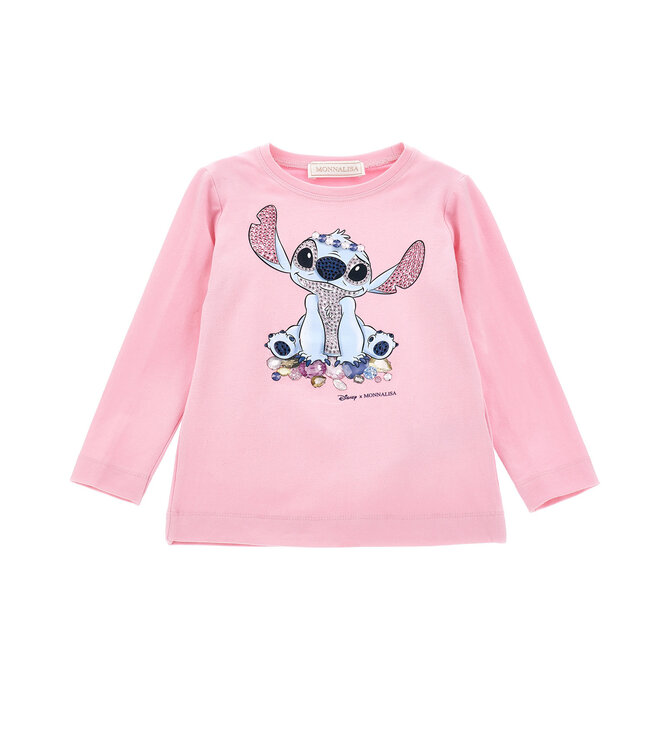 Monnalisa T-SHIRT REGULAR C/STAMPA Rosa FairyTale