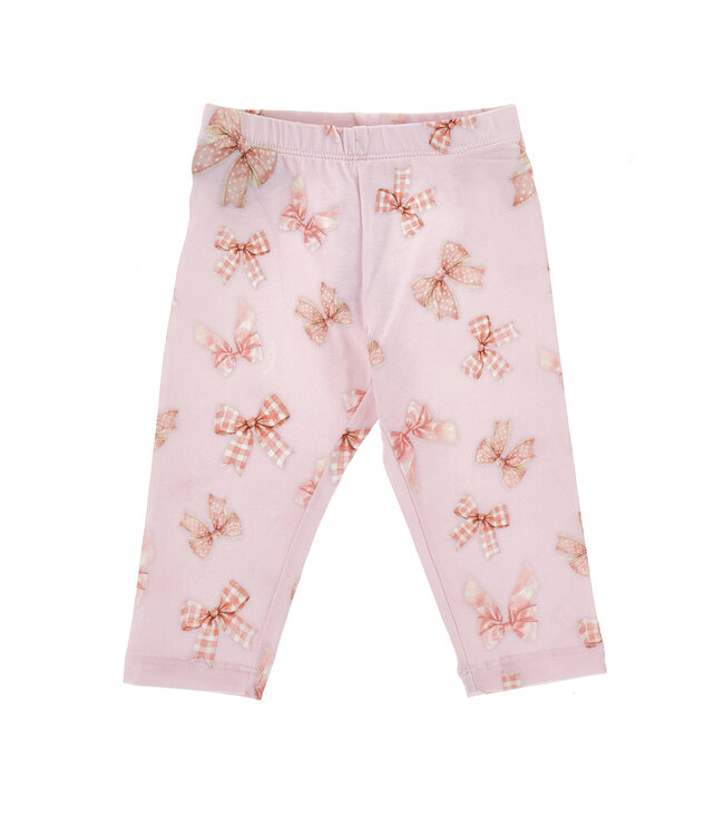 Monnalisa LEGGINGS JERSEY FIOCCHINI Rosa FairyTale