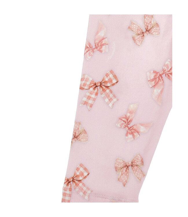 Monnalisa LEGGINGS JERSEY FIOCCHINI Rosa FairyTale