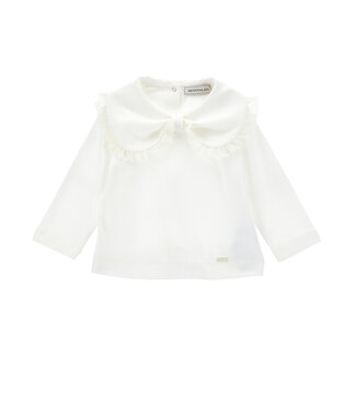 Monnalisa T-SHIRT FASHION JERSEY DI Panna